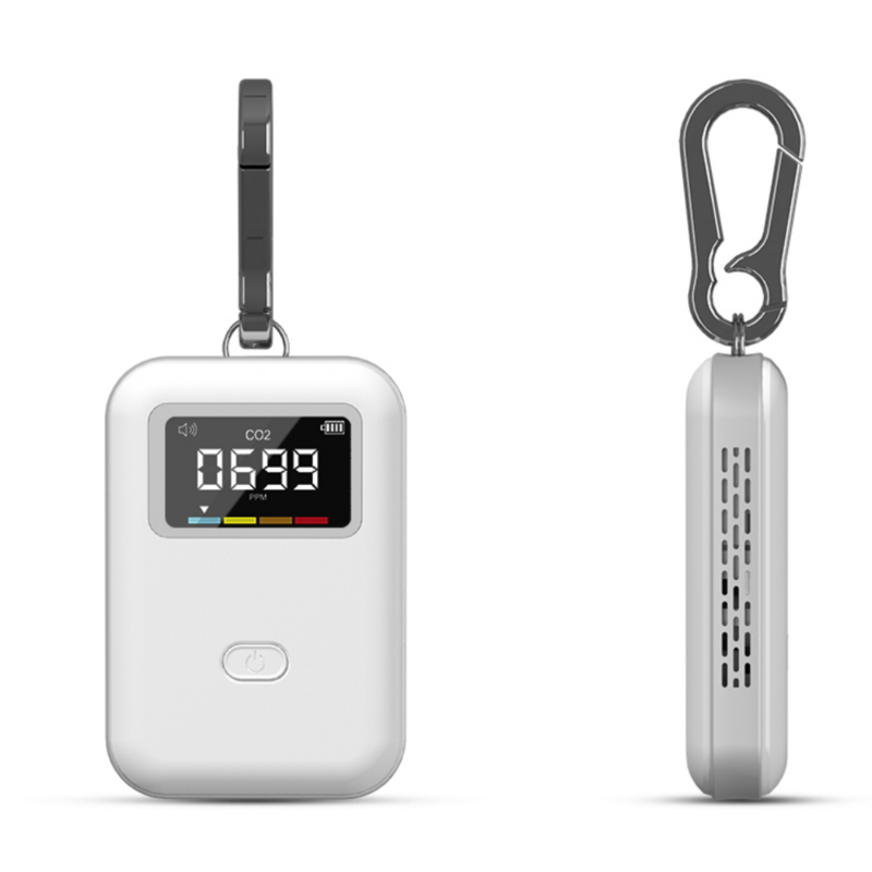 Alarma inteligente con carga portátil, Mini Monitor de mano, Analizador de calidad del aire de Gas, Detector de Co2 para interiores