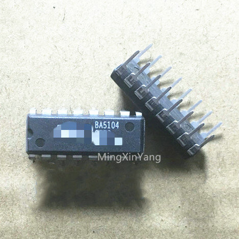 5個BA5104 dip-16集積回路icチップ