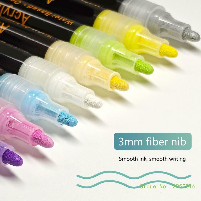 12/36 Farbe Acrylfarbe Marker 0.7/3mm Stift Acrylfarbe Stift Zeichenstift Acryl Stift Büro Schul material