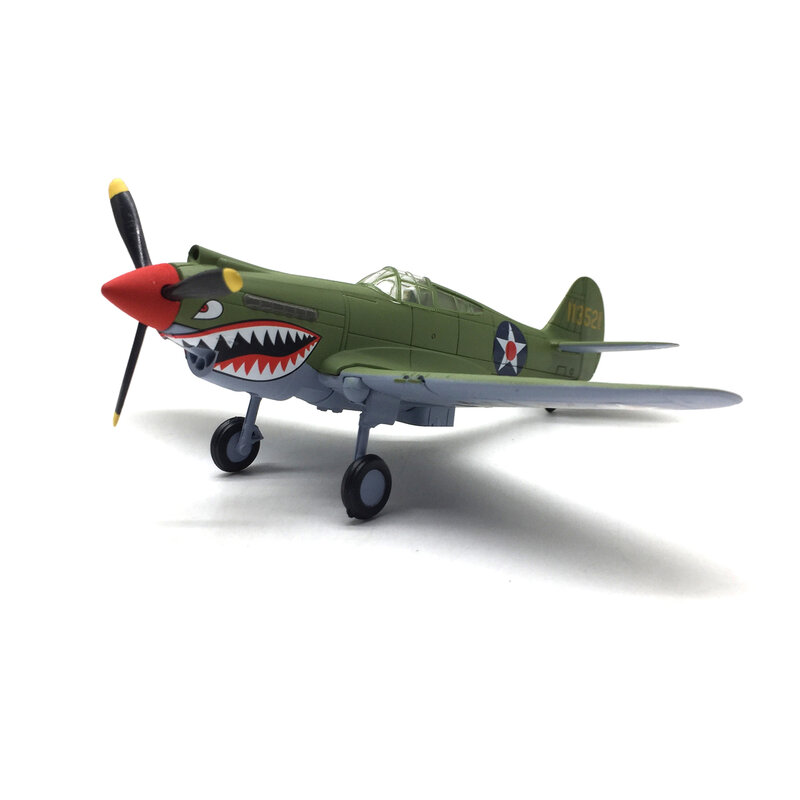 Figura de combate militar de P-40 americano, juguete de aleación a escala 1:72, colección de regalos, decoración de exhibición de simulación