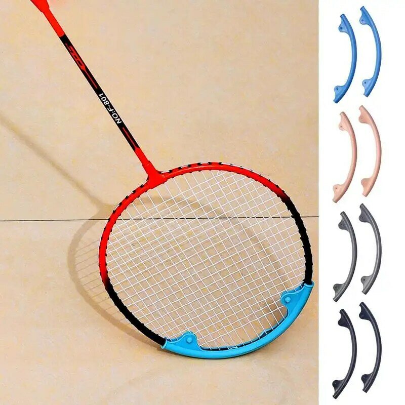Raket pelindung kepala raket bulutangkis, bingkai kawat pelindung lengan ramah pengguna desain alat pelindung perlengkapan Badminton