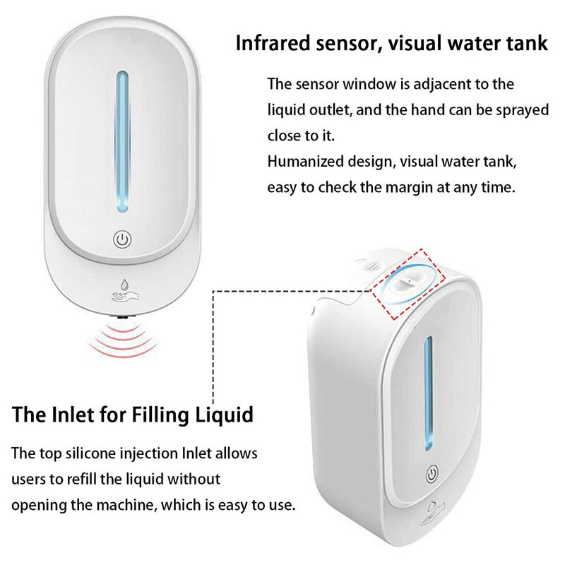 Dispenser Sabun Otomatis Tanpa Sentuhan Mesin Busa Pintar Dispenser Sabun Busa Sensor Inframerah Mesin Cuci Pembersih Tangan