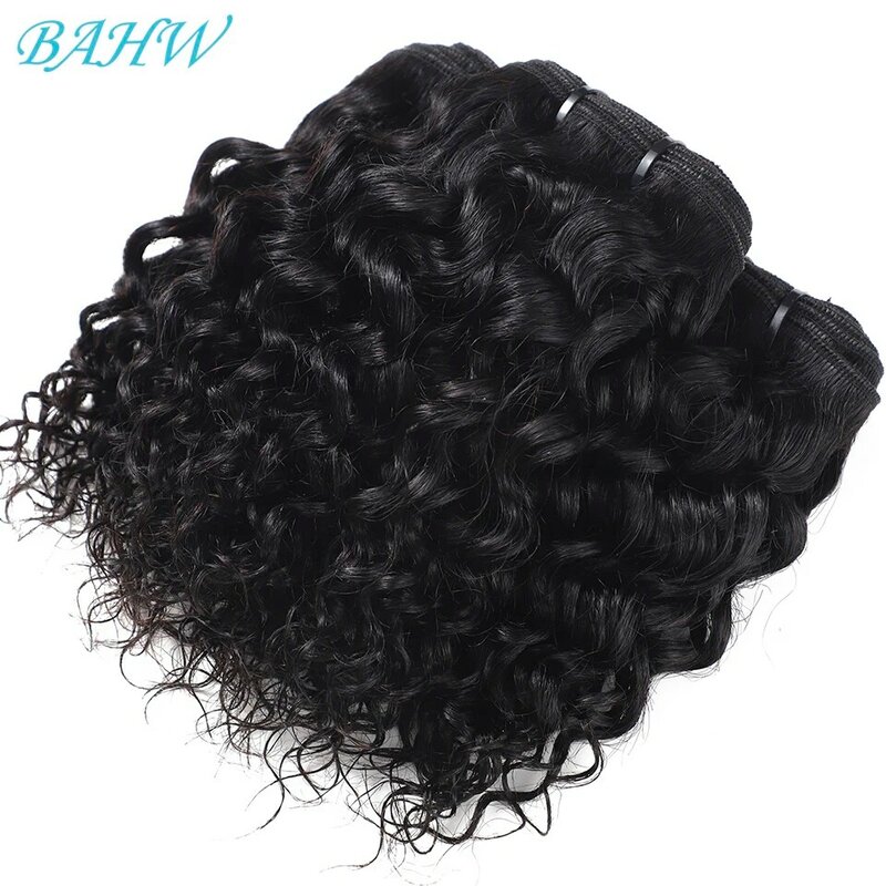 Indian Water Wave Hair Bundles para mulheres negras, cabelo humano virgem, extensões de cabelo preto natural, atacado, 12A, 1 3 5 Pcs