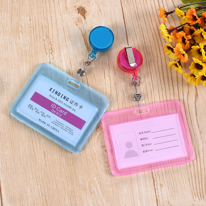 1pcs Waterproof Transparent Card Holder Plastic Card Id Holders Case To Protect Credit Cards Card Protector Cardholder