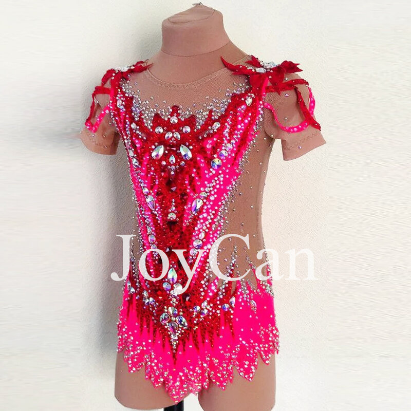 JoyCan-أحجار الراين ثياب جمباز للنساء والفتيات ، رودو سباندكس ، ملابس رقص أنيقة للمنافسة