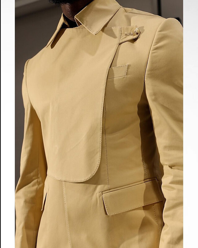 Fashion Wedding Suits For Men Fashion Groom Wear Coat Slim Fit Tuxedos Custom Made 2 Pcs Jacket Pants