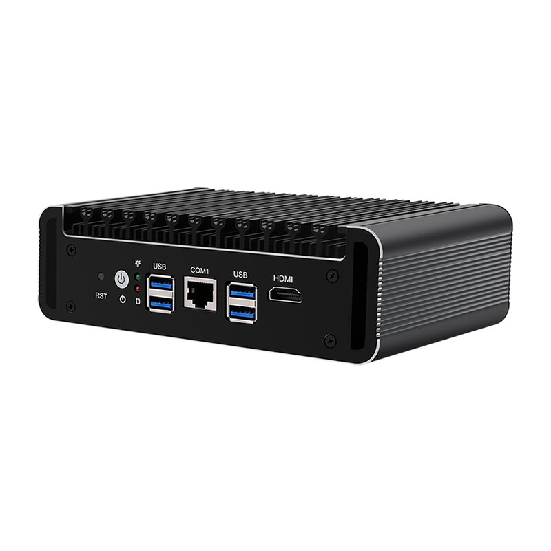 HUNSN RJ25, urządzenie Micro Firewall, Mini PC,Intel I5 1135G7/ I7 1165G7,VPN,Router PC,AES-NI,6 x Intel I211,COM,HD,4 x USB3.1