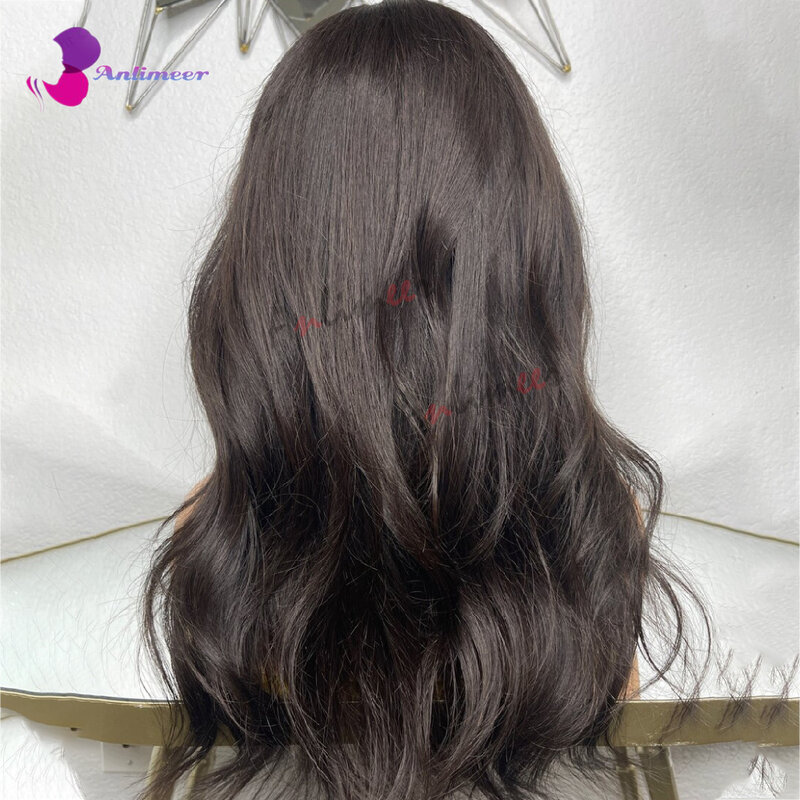 Luźna fala 13x4 jedwabna podstawa górna peruka 13x6 /13x4 głęboko rozstające się ludzkie włosy koronkowa peruka na przód naturalne czarne pełne koronki ludzkie włosy 360