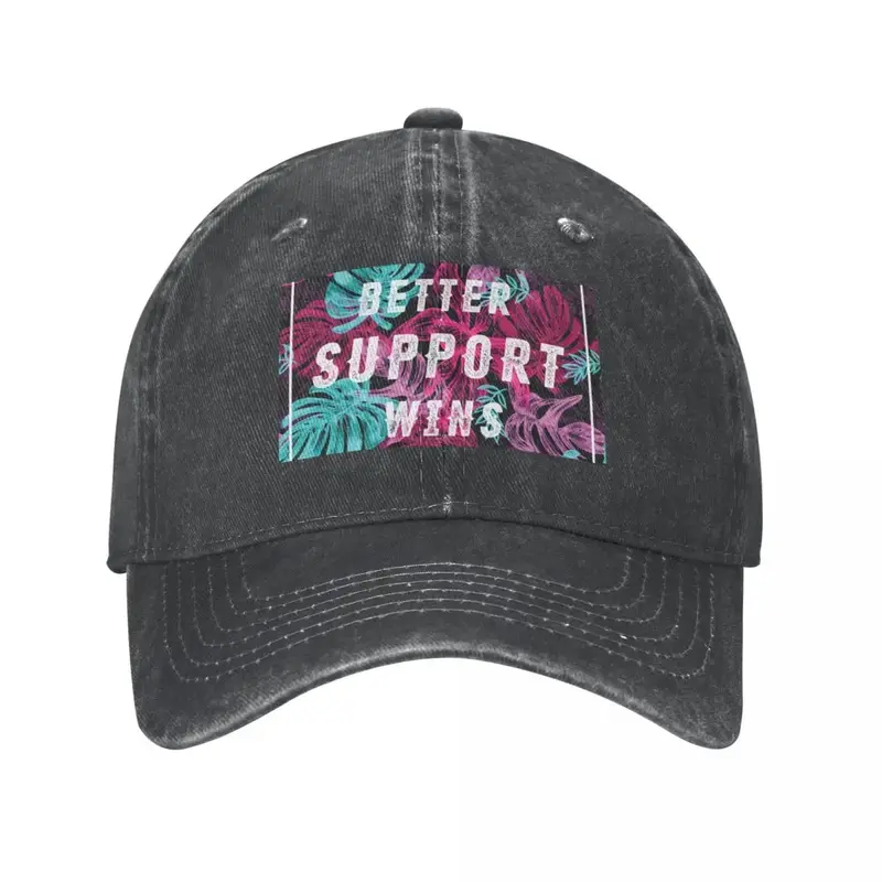 SUPP DIFF SUPPORT DIFFERENCE BETTER SUPPORT WINS Cowboy Hat Gentleman Hat Golf Cap derby hat funny Woman Hats Men's
