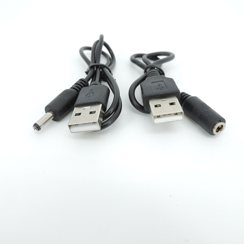 USB A 2.0 Male Plug to 1.35 x 3.5mm DC Power jack Male Female Cable DC Power Extension charging Cord Q1