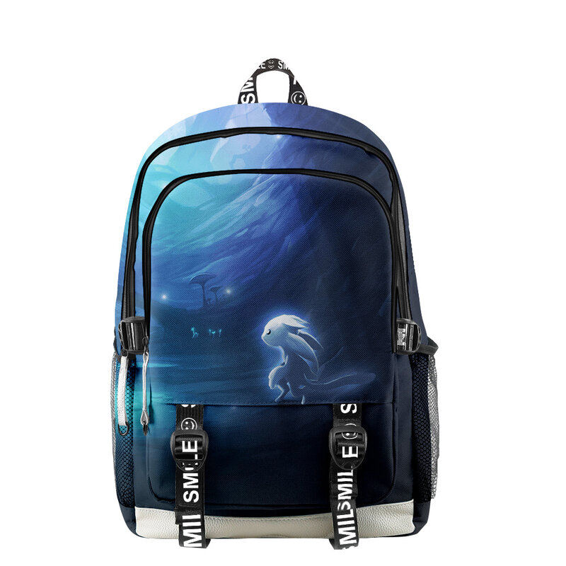 Ori and the Will of the Wisps Zipper Backpack Children Kids School Bag Unique Daypack Unisex Traval Bag Oxford Cloth