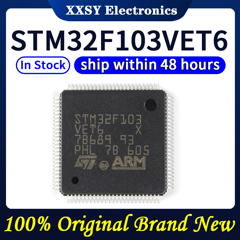 STM32F103VET6 LQFP100 Alta Qualidade, 100% Original, Novo