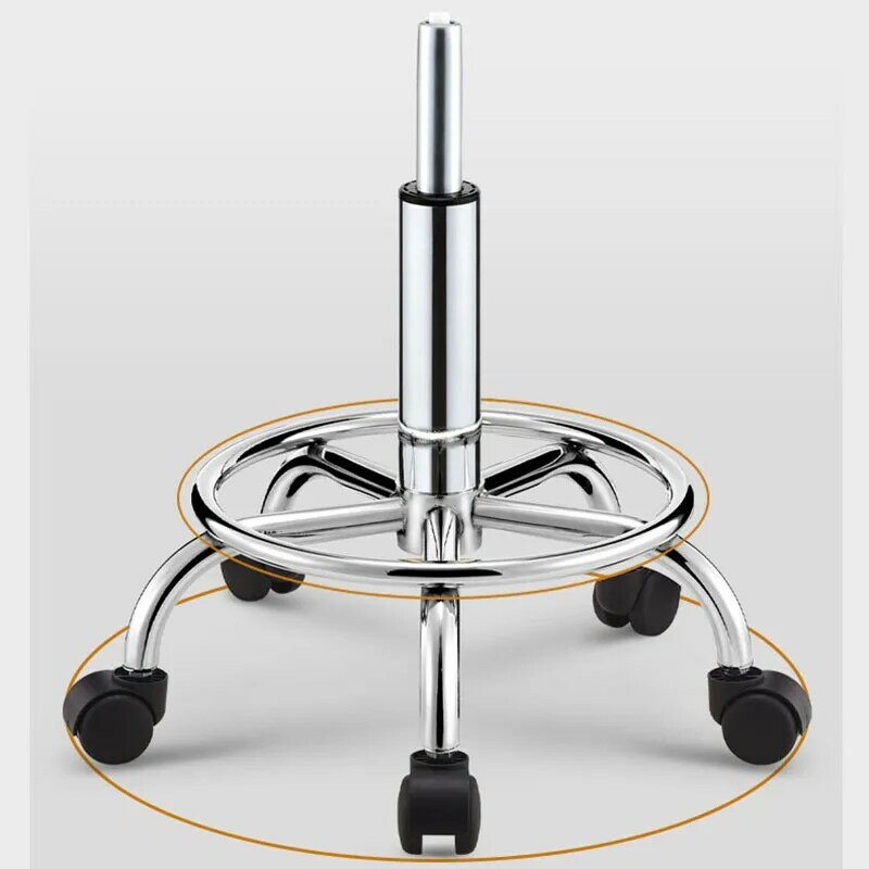 ビューティーサロンバー,車輪付き家具の回転椅子,丸いツール,ソフトレザーマニキュア