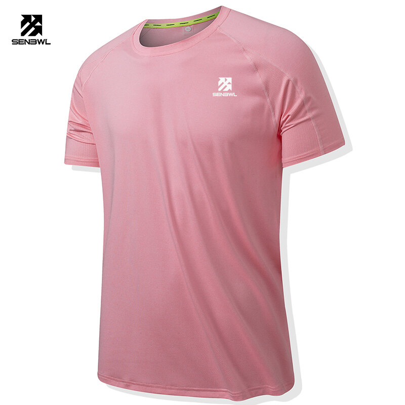 2024 szybkoschnący mężczyźni T-shirt do biegania Top sportowy Fitness trening gimnastyczny koszulka oddychająca bieganie odzież sportowa koszulki do koszykówki