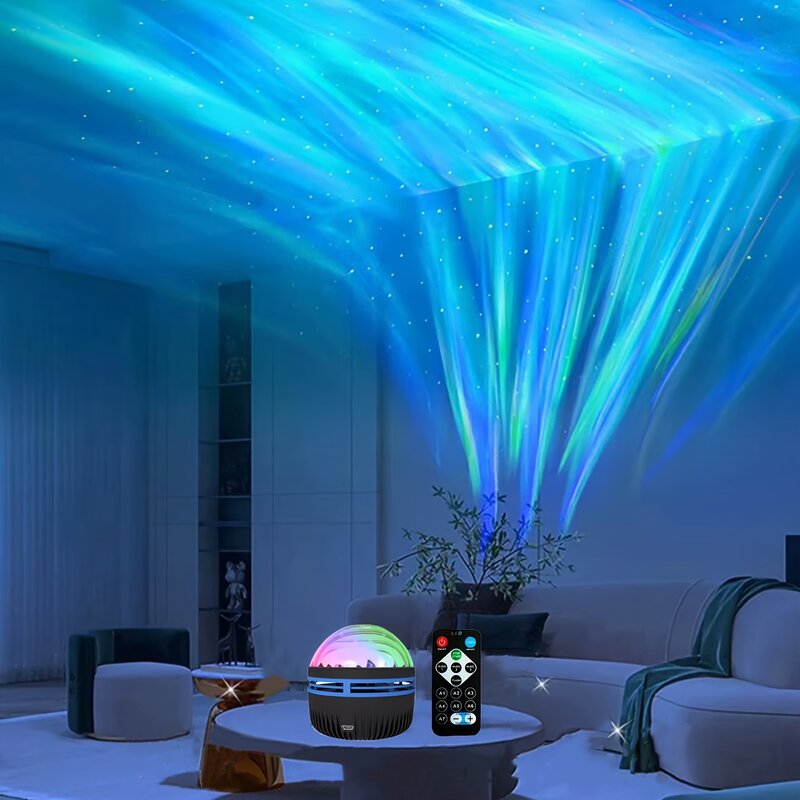 Projektor LED Aurora Światło projektora Galaxy Kolorowy projektor Galaxy Sky z pilotem Wtyczka USB, odpowiednia dla Be