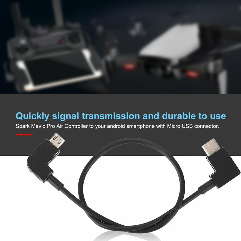 Kabel do transmisji danych dla DJI Spark Mavic Pro platynowy kontroler powietrza Micro USB do linii Adapter portu typu C do tabletu ze smartfonem