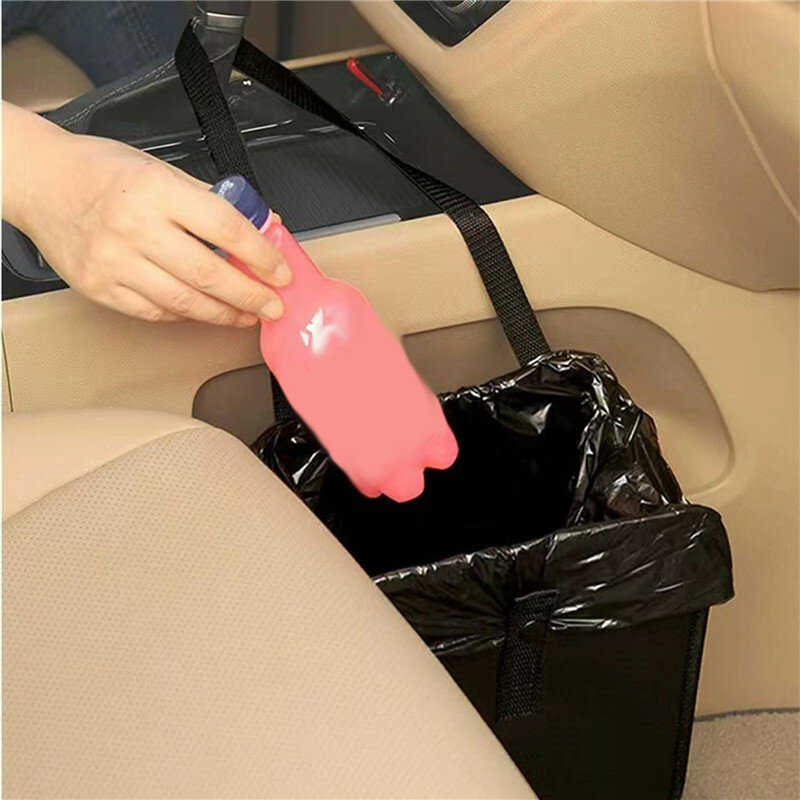 Car Garbage Bin Storage Bag Car Dustbin Garbage Bag Dust Seat Back Storage Rubbish Bin Box Sundries Holder Organizer Pocket Bags