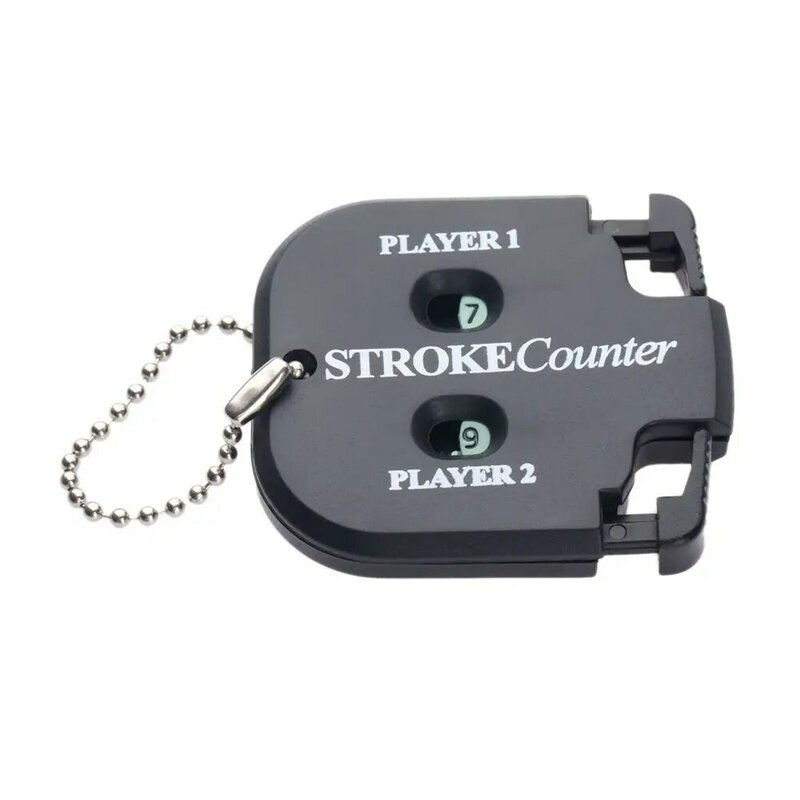 Accessori da Golf in plastica nera ausili per l'allenamento con contapassi per portachiavi contapunti per colpi da Golf