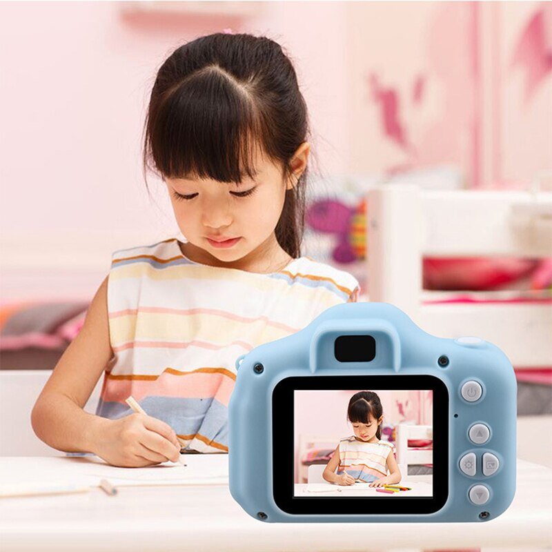 X 2 أطفال صغيرة الحجم يمكن التقاط صور فيديو ألعاب Slr صغيرة