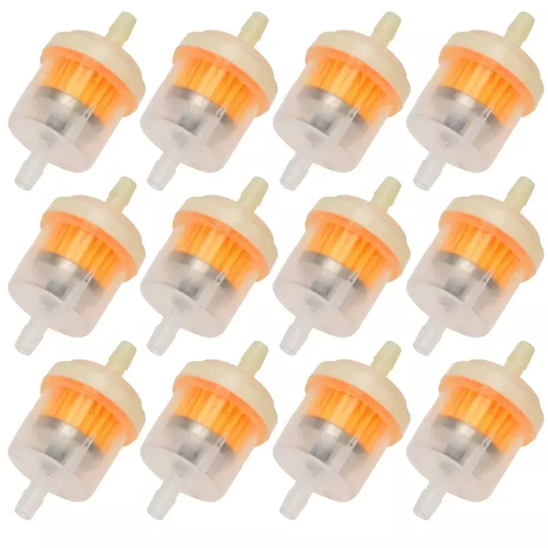 3-12pcs Universal Gasoline Gas Fuel Gasoline Oil Filter for Motorcycle Moped Scooter Motocross Gasoline Fuel Filter Accessories