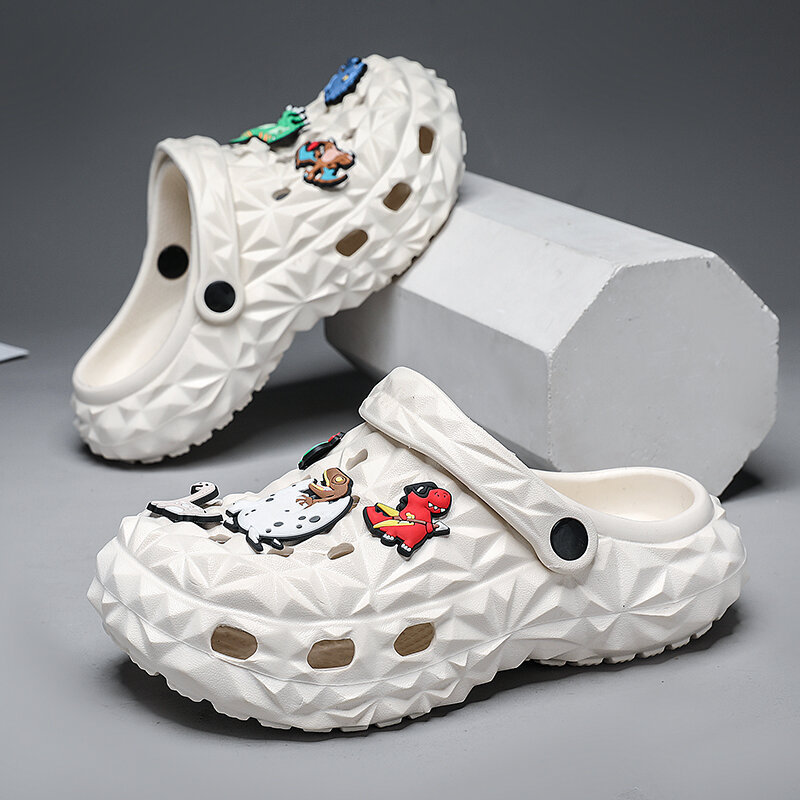 Sandalias con dibujos de dinosaurios para niñas, zuecos bonitos, zapatillas de verano, envío gratis, novedad