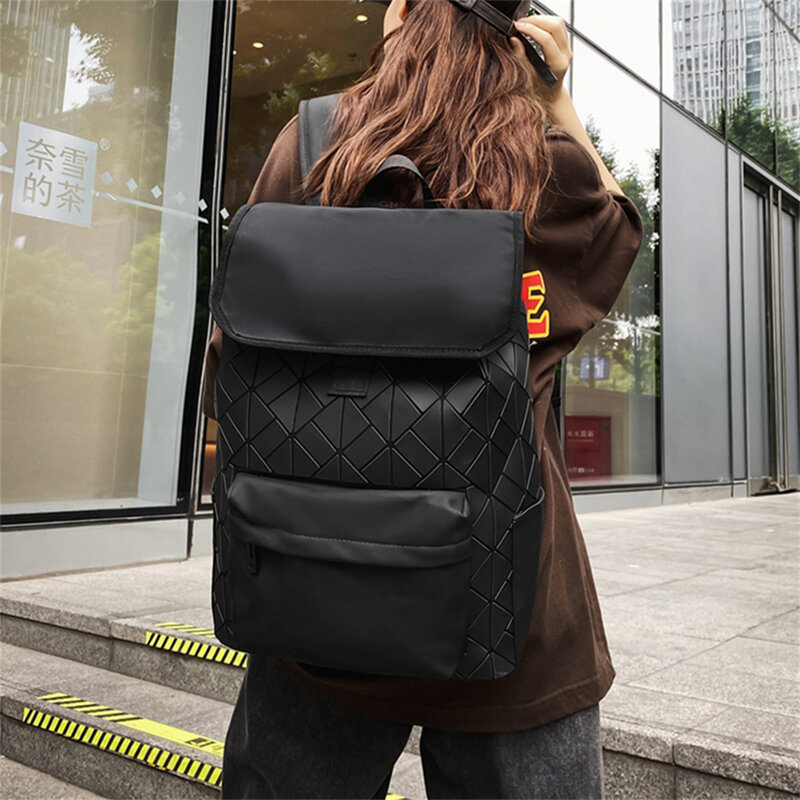 Однотонный холщовый женский рюкзак, вместительные модные сумки для студентов с защитой от кражи, ранец для студентов