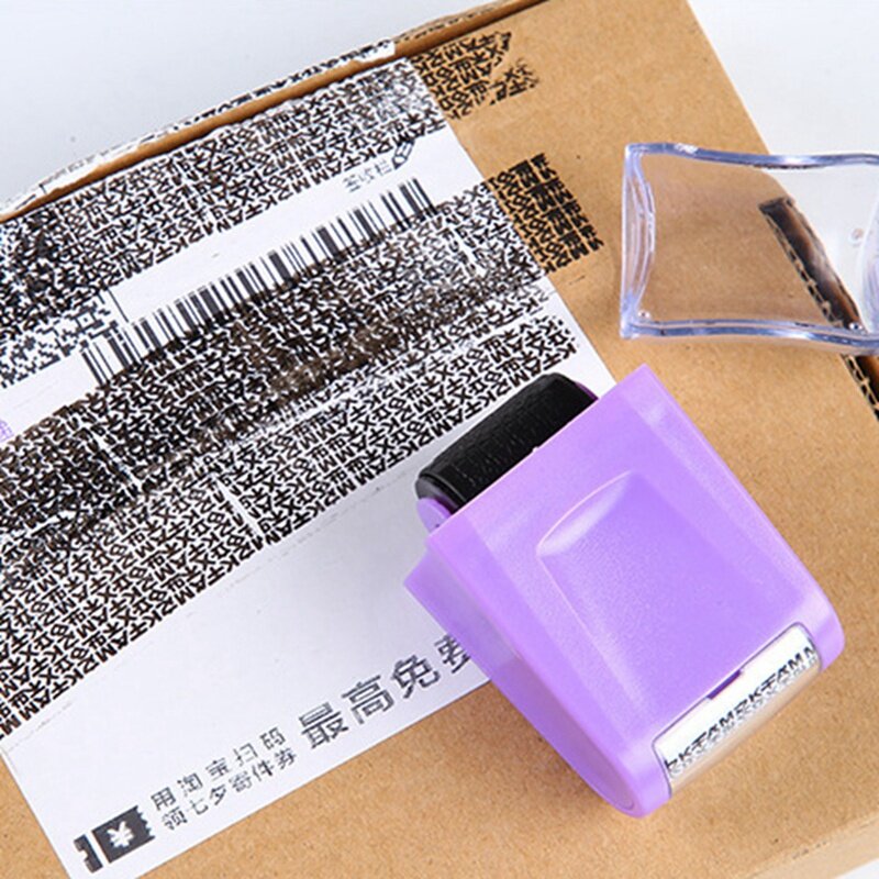 6Pcs Identity Protection Roller Stamp For Guarding Your Id Privacy Confidential Data Anti-Theft Smear Stamp, 6 Colors