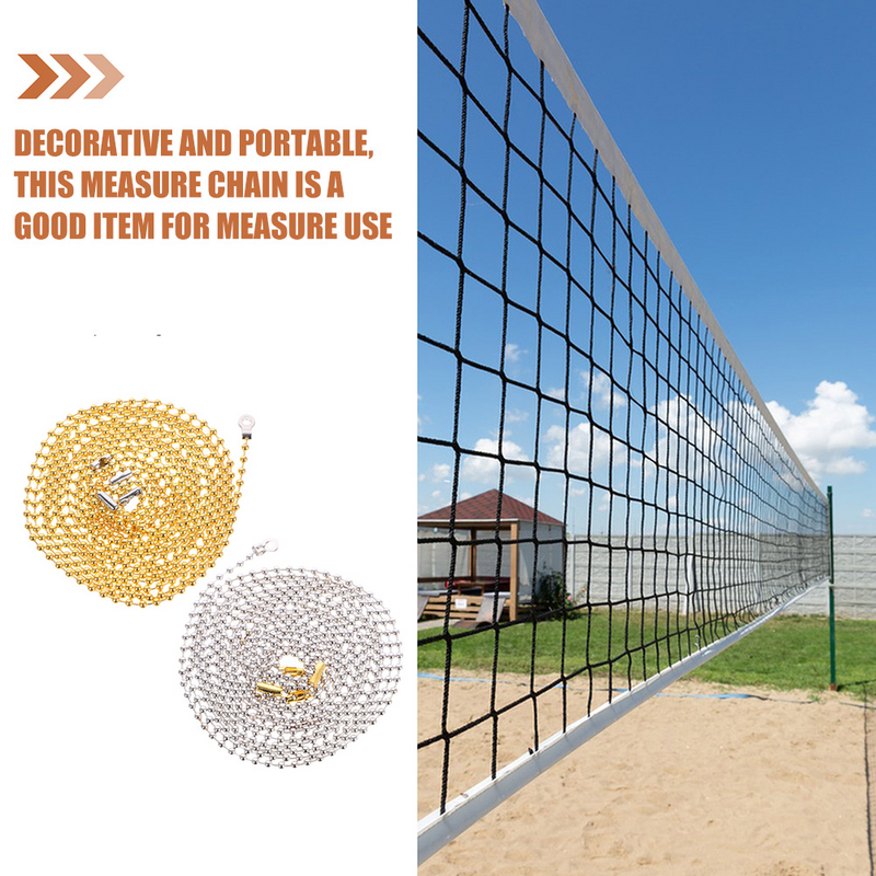 4 Pcs Measure Chain Measurement Chain Accessories Equipment for Chains Sports Nets Copper