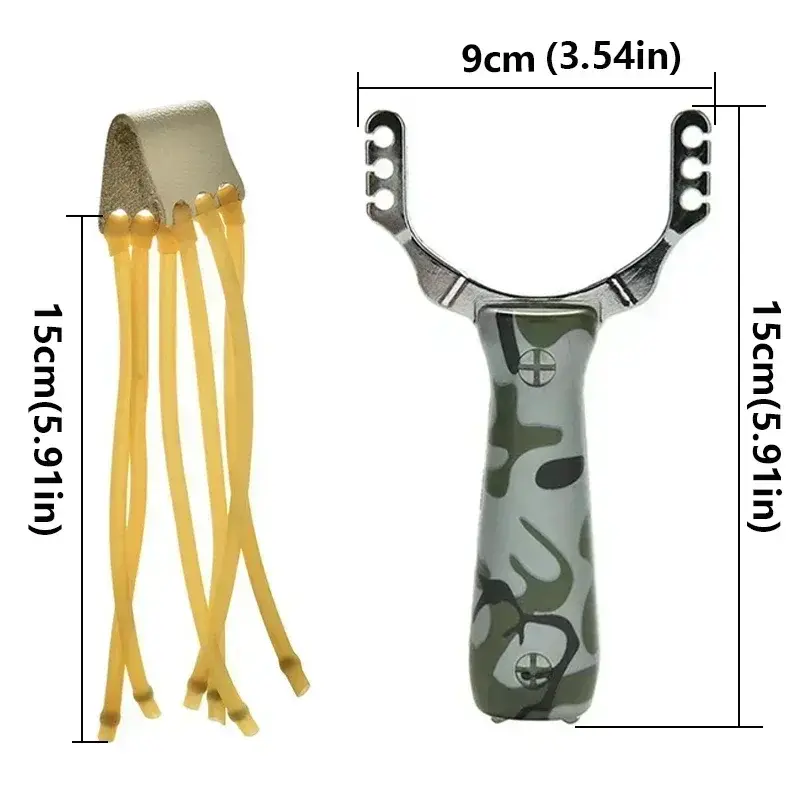 Camouflage Metal Powerful Slingsshot Card Ball Professional Slingshot Outdoor Hunting and Shooting Package Hunting Acessories