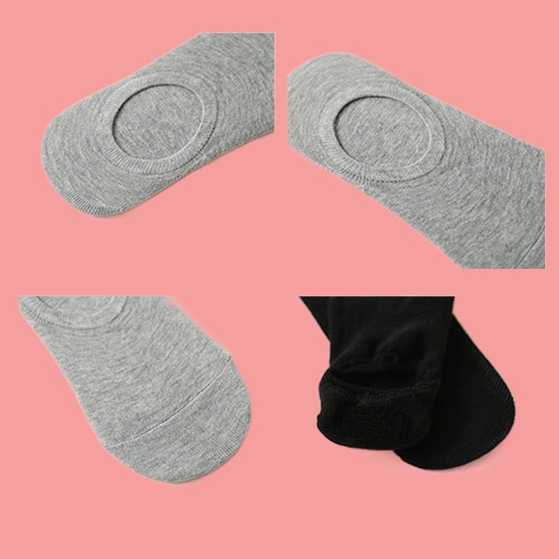 Calcetines tobilleros antideslizantes para hombre y mujer, calcetín Invisible transpirable de algodón de alta calidad, Color sólido, 5/10/20 pares