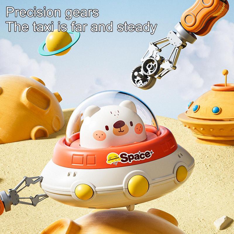 Animal Friction Cars Push Top Inertia Vehicle Pull Back Press Slide Space Theme Inertia Car Toy Kids Party Favors Easter Filler