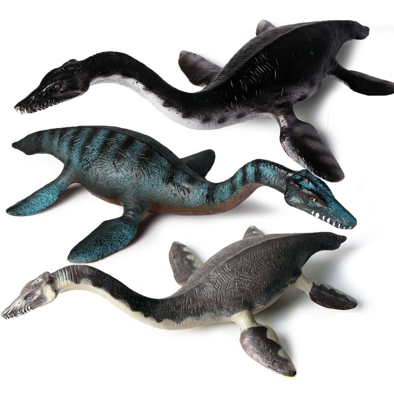 Jurassic World Model Toy para Crianças, Simulação Dinossauro Animais, Oceano, Vida marinha, Plesiossauro, Mosassauro, Figuras de ação