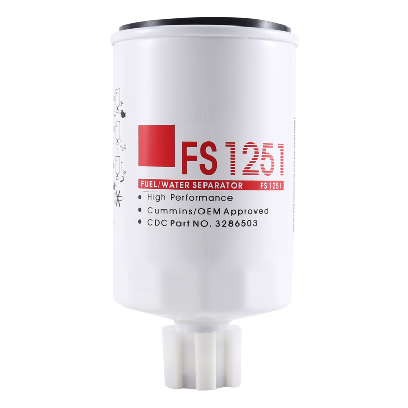 Voor Fs1251 Cummins Fleetguard Brandstoffilter/Waterafscheider