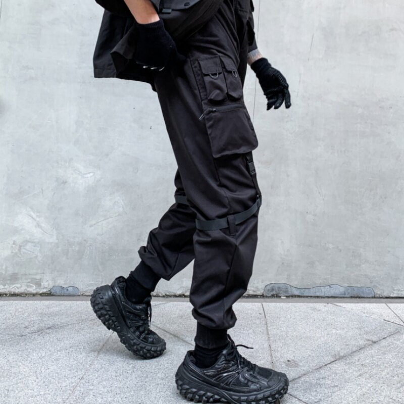 Мужские брюки-карго с множеством карманов, тактические брюки-карго в стиле High Street в стиле хип-хоп, модель Y2K на осень, 2024