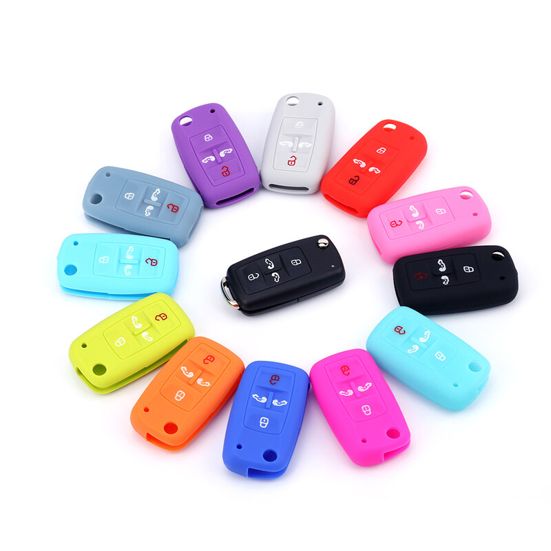 Soft Waterproof Key Car Fob Remote Protect Silicone Key Covers Car