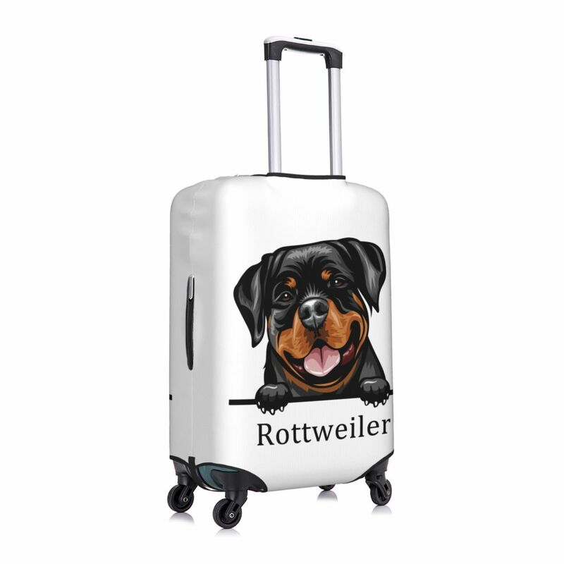 Funda personalizada para maleta de perro Rottweiler, cubiertas protectoras lavables para equipaje de animales domésticos de 18 a 32 pulgadas