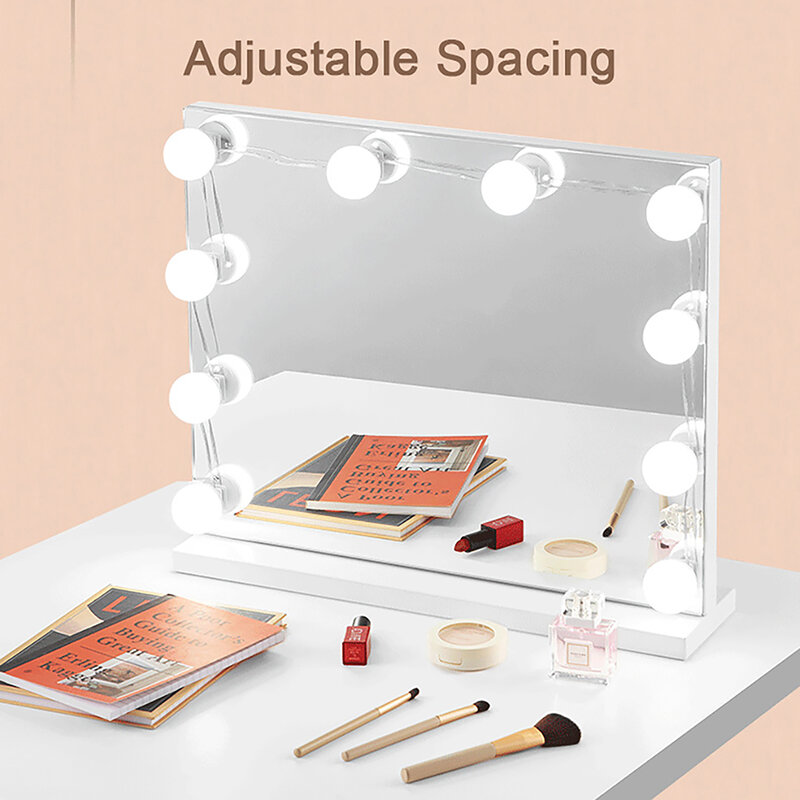 Led Ijdelheid Verlichting Voor Spiegel 3 Kleurtemperatuur Dimbare Wandlampen String Voor Make-Up Tafel Kleedkamer Spiegel Groothandel