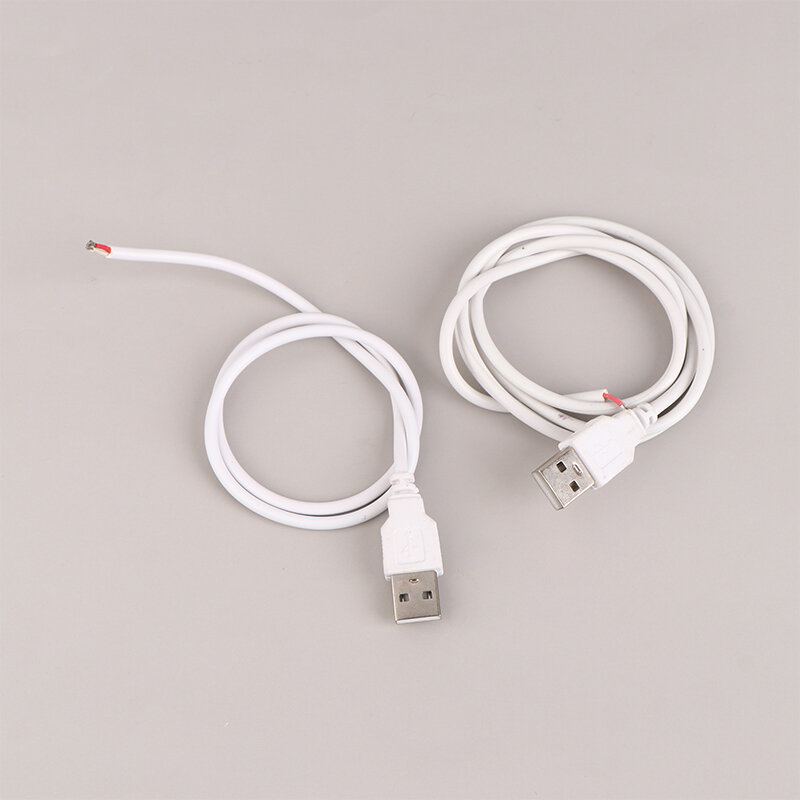 USB LED 커넥터 케이블 라인, 2 핀 USB 소켓 전원 연결 와이어 커넥터, DC5V 단색 LED 스트립 조명용, 50 cm, 100cm