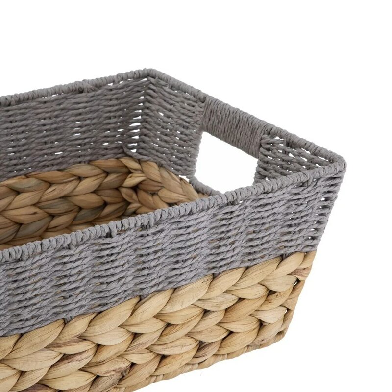Better Homes & Gardens Small Water Hyacinth Storage Baskets, 4-Piece