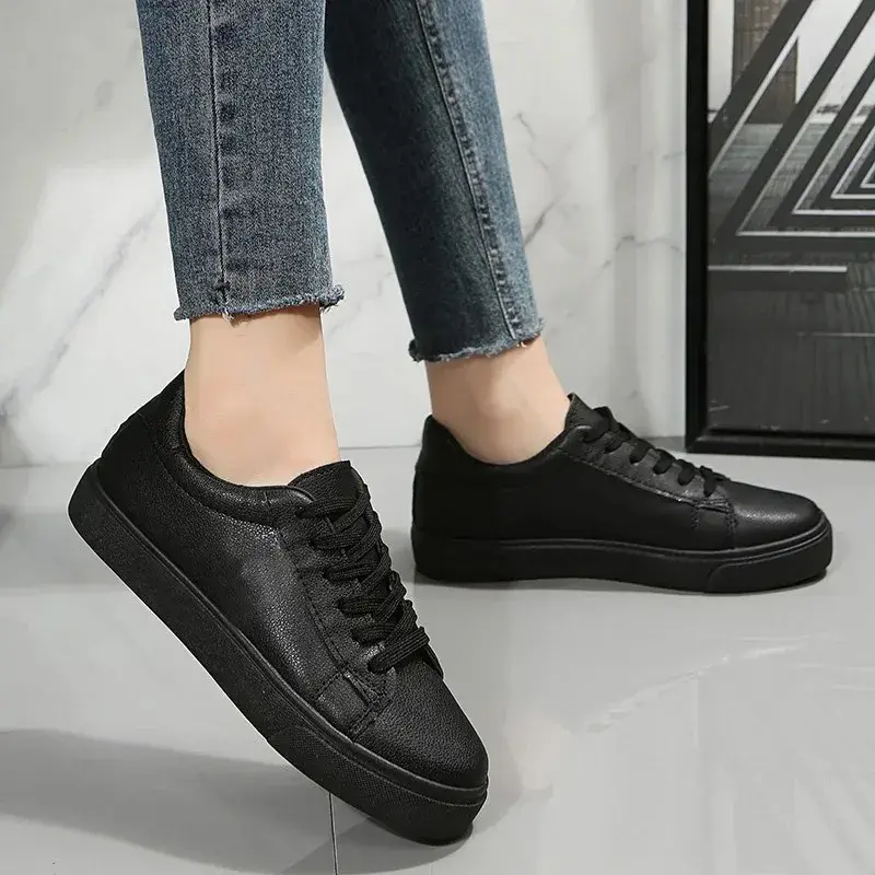 New Casual Sneakers for Women 2024 Spring Lace Up Female Flats Outdoor Casual Women's Walking Shoes Fashion Ladies Sports Shoes