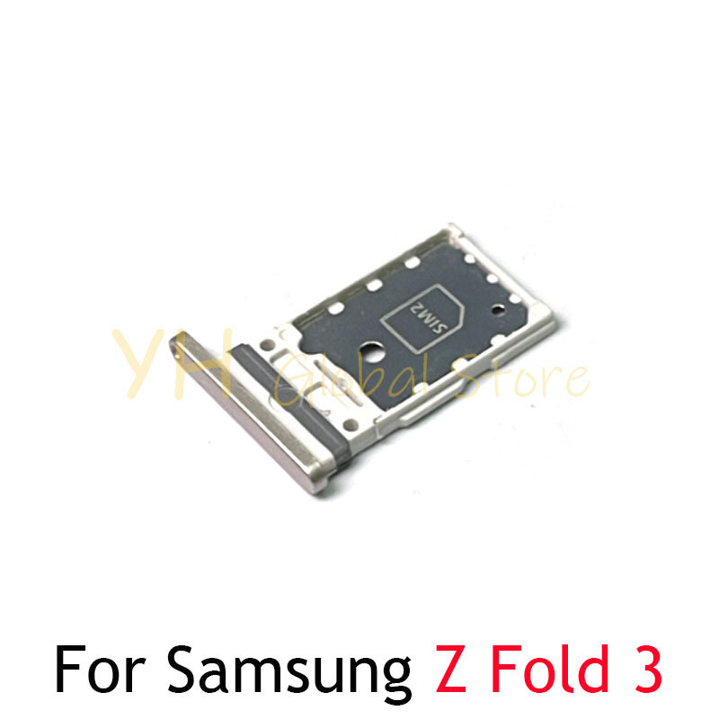 Placa de tarjeta Sim para Samsung Galaxy Z Fold 2 3 Z Fold2 Fold3, adaptadores de lector de tarjetas Micro SD, piezas de reparación