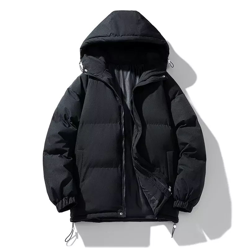 Nuovo cappotto invernale cappotto imbottito in cotone da uomo piumino di pesce giacca con cappuccio da esterno giacca a vento Casual giacca calda spessa