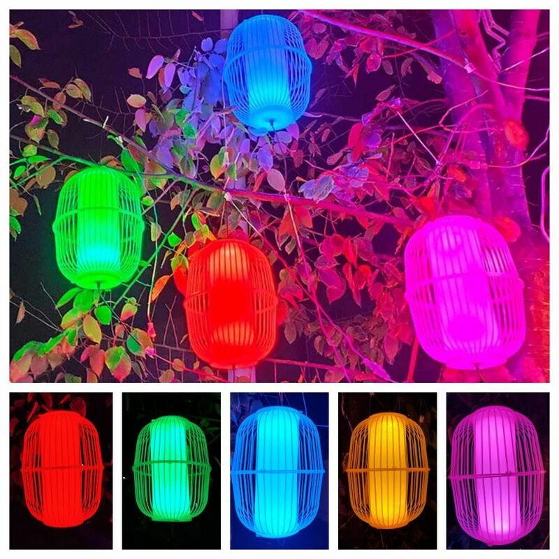 โคมไฟทางวิศวกรรมโคมไฟสีแดงของจีนแบบแขวนเทศกาลฤดูใบไม้ผลิโคมไฟ LED ปีใหม่กันน้ำโคมไฟแบบแขวน