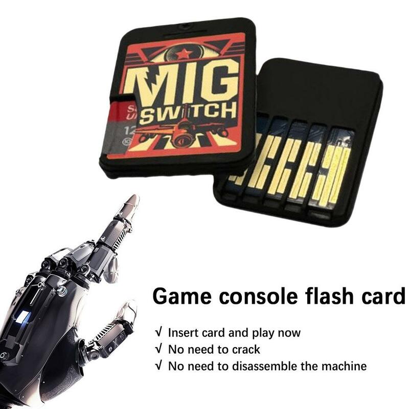 Black Game Console Flash Card para Switch, Burning Card para Mig, Switch NS, Backup Game Gadgets, Burning Card Reader, Novo, 1Pc