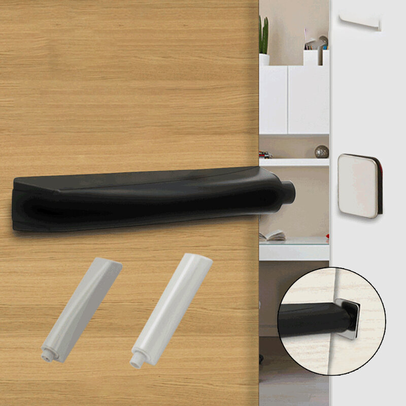 Tirador magnético para abrir la puerta del armario, tirador de liberación táctil, disponible en negro, gris y blanco
