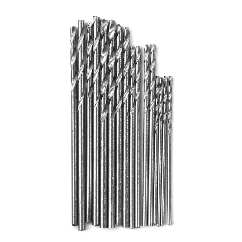 16-delige HSS-spiraalborenset wit staal 0,8-1,5 mm voor elektrische slijpboren