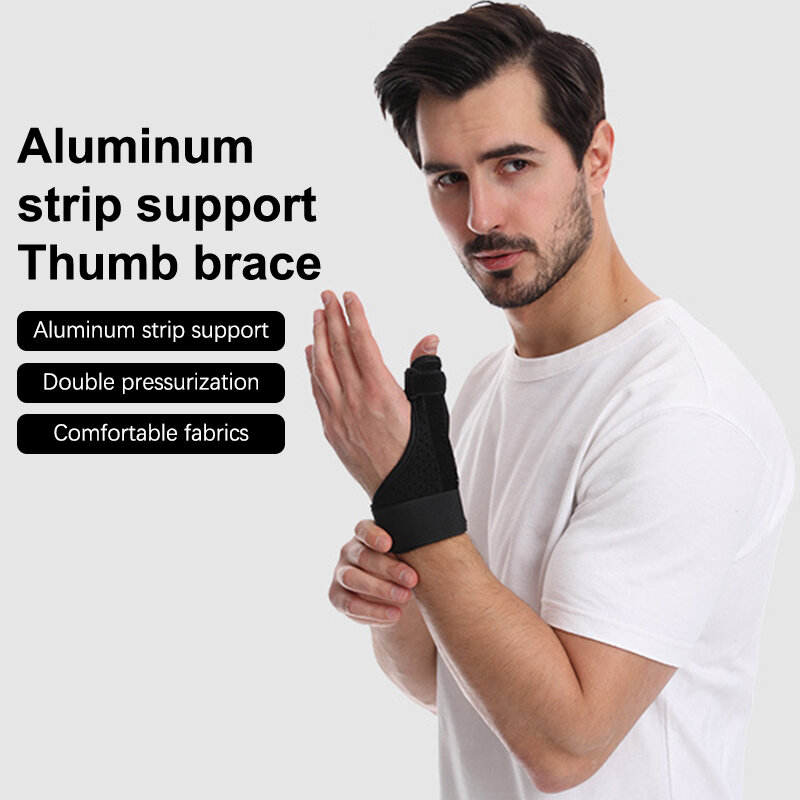 Bungkus jempol di sekitar pelindung pergelangan tangan, melindungi selubung Tendon, dan mendukung pelindung pergelangan tangan dengan Strip aluminium