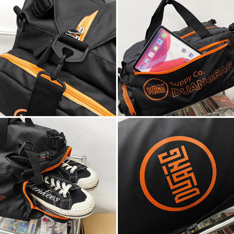 Fitness-Tasche tragbare Reise rucksack große Kapazität leichte Reisetasche Reisetasche männlich nass und trocken Trennung Sporttasche Mann