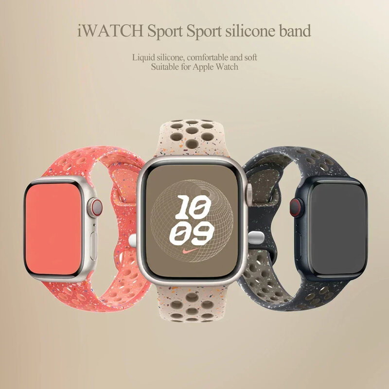 Tali jam silikon asli untuk Apple Ultra 2 49MM, tali karet olahraga untuk Iwatch Series 9 8 7 6 SE 4 3 2 45MM 41MM 44MM 42MM