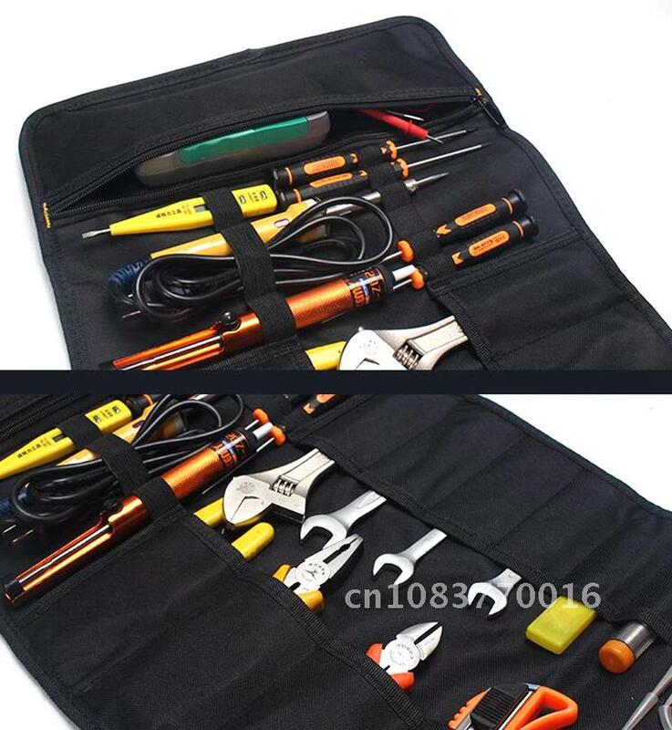 Oxford Cloth Multifunction Wrench Bag Roll-up Tool Storage Portable Pocket Pouch Case Organizer Holder